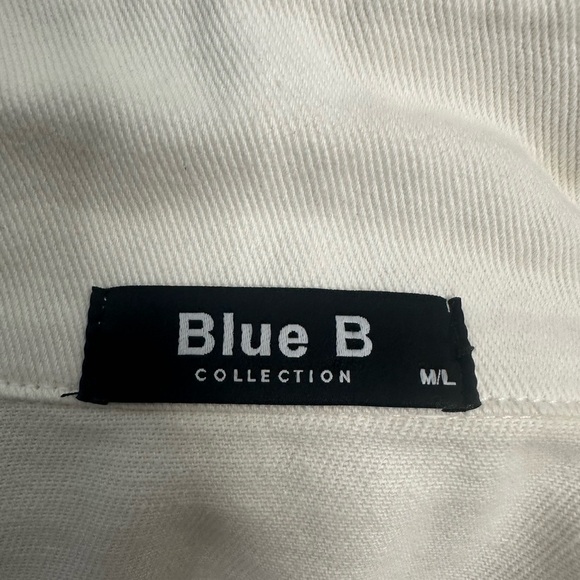 Blue B Rhinestone Fringe Denim Jacket size M/L - Picture 7 of 14